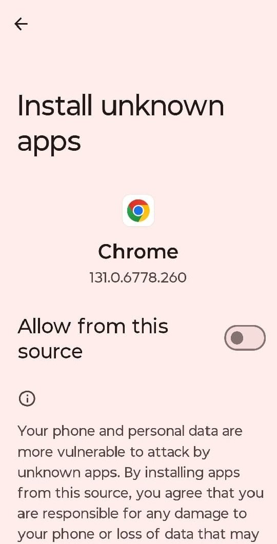 How to enable unknown sources to install mini militia mod apk
